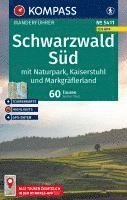 bokomslag KOMPASS Wanderführer Schwarzwald Süd mit Naturpark, Kaiserstuhl und Markgräflerland, 60 Touren mit Extra-Tourenkarte