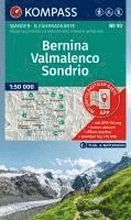 bokomslag KOMPASS Wanderkarte 93 Bernina, Valmalenco, Sondrio 1:50.000