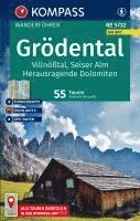 bokomslag KOMPASS Wanderführer Grödental, Villnößtal, Seiser Alm, Herausragende Dolomiten, 55 Touren mit Extra-Tourenkarte