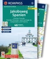 bokomslag KOMPASS Wanderführer Jakobsweg Spanien, Camino Francés. Von den Pyrenäen nach Santiago de Compostela und Fisterra, 46 Etappen mit Extra-Tourenkarte