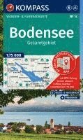 bokomslag KOMPASS Wanderkarte 1c Bodensee Gesamtgebiet 1:75.000