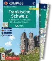bokomslag KOMPASS Wanderführer Fränkische Schweiz mit Oberem Maintal und Hersbrucker Schweiz, 55 Touren mit Extra-Tourenkarte
