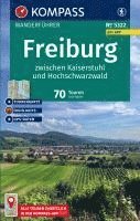 bokomslag KOMPASS Wanderführer Freiburg zwischen Kaiserstuhl und Hochschwarzwald, 70 Touren mit Extra-Tourenkarte