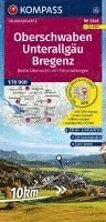 bokomslag KOMPASS Fahrradkarte 3345 Oberschwaben, Unterallgäu, Bregenz 1:70.000