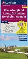 bokomslag KOMPASS Fahrradkarte 3363 Weserbergland, Leine, Göttingen, Northeim, Hameln mit Knotenpunkten 1:70.000