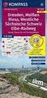 bokomslag KOMPASS Fahrradkarte 3371 Dresden, Meißen, Westliche Sächsische Schweiz 1:70.000