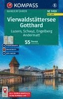 bokomslag KOMPASS Wanderführer Vierwaldstättersee, Gotthard, 55 Touren mit Extra-Tourenkarte