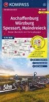 bokomslag KOMPASS Fahrradkarte 3351 Aschaffenburg, Würzburg, Spessart, Maindreieck 1:70.000