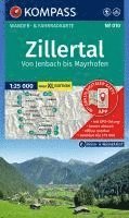 bokomslag KOMPASS Wanderkarte 010 Zillertal - Von Jenbach bis Mayrhofen 1:25.000
