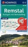 bokomslag KOMPASS Wanderkarte 785 Remstal, Stuttgart, mit RemstalWeg 1:50.000