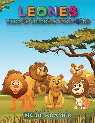 Leones Libro de colorear para nios 1