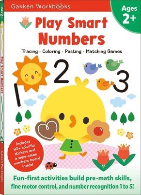 Play Smart Numbers Age 2+: Preschool Activity Workbook with Stickers for Toddler Ages 2, 3, 4: Learn Pre-Math Skills: Numbers, Counting, Tracing, Colo