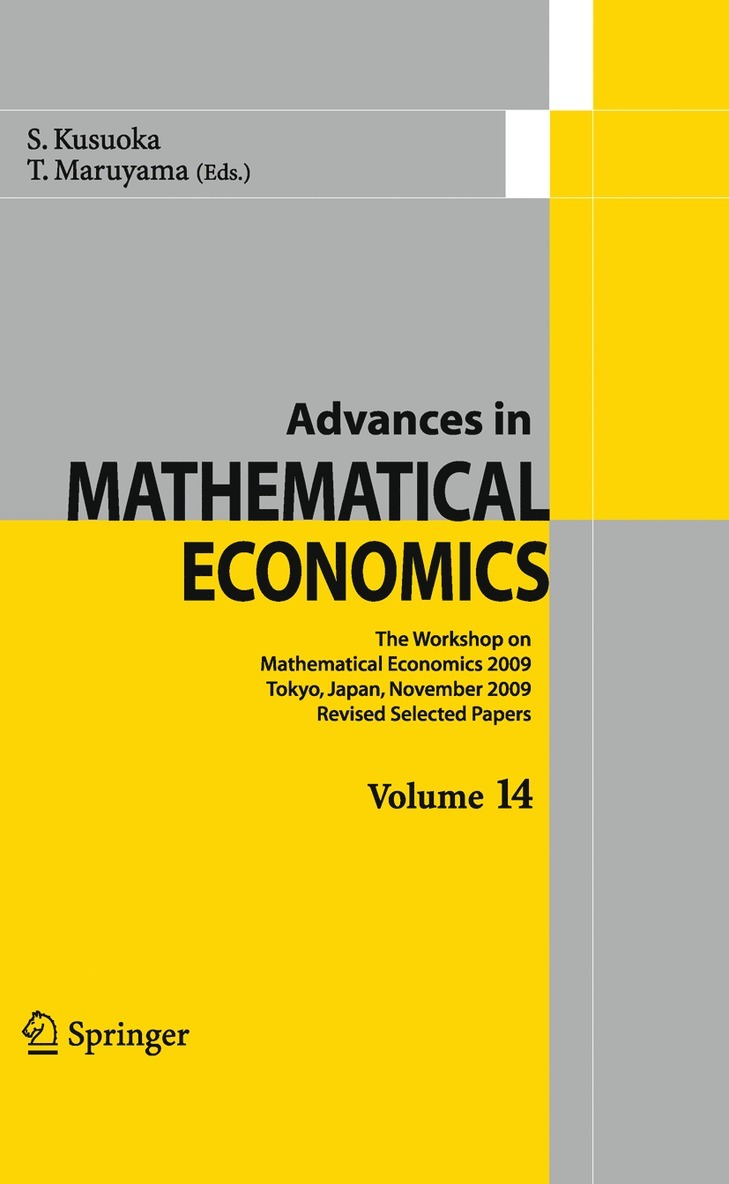 Advances in Mathematical Economics Volume 14 1