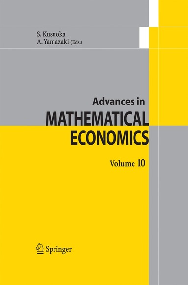 bokomslag Advances in Mathematical Economics  Volume 10