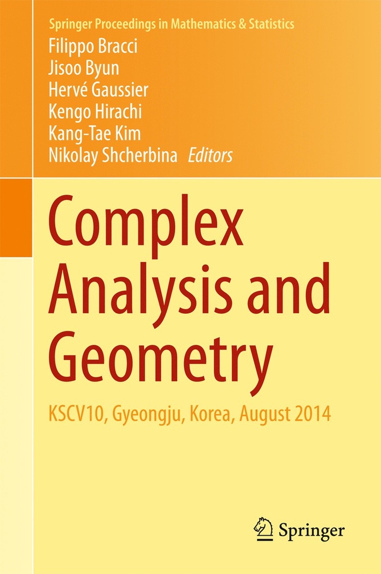 Complex Analysis and Geometry 1