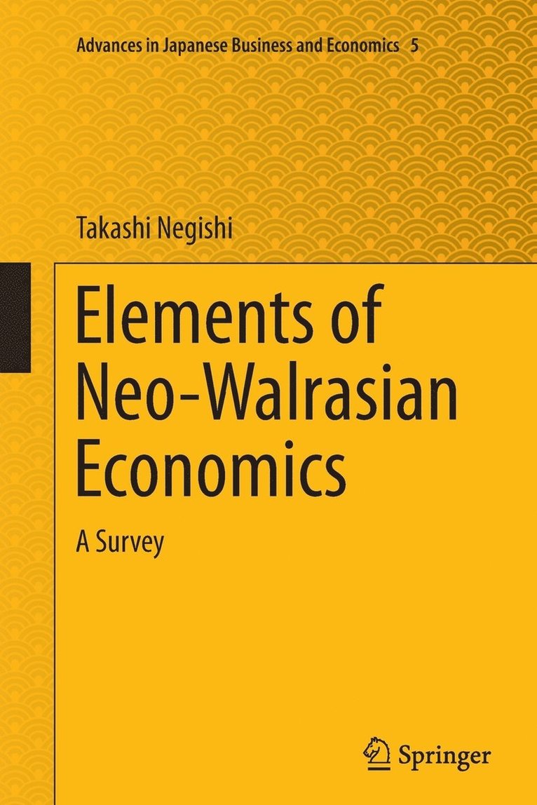 Elements of Neo-Walrasian Economics 1