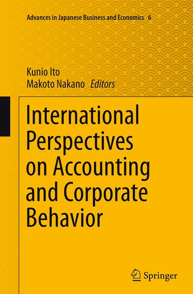 bokomslag International Perspectives on Accounting and Corporate Behavior