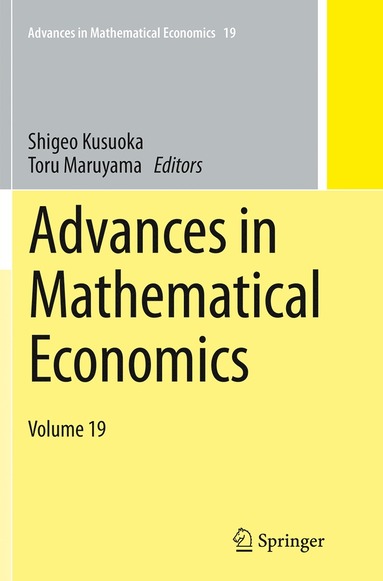 bokomslag Advances in Mathematical Economics Volume 19