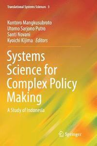 bokomslag Systems Science for Complex Policy Making