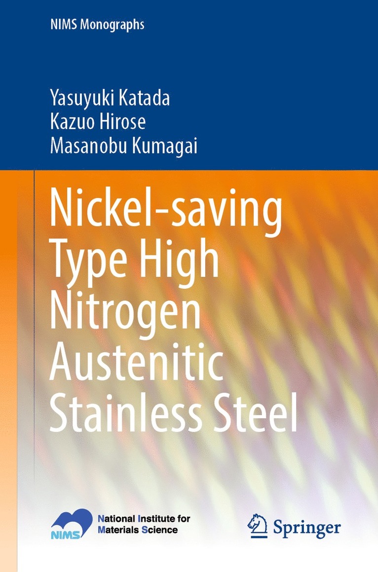 Yasuyuki Katada, Kazuo Hirose, Masanobu Kumagai - Nickel-saving Type High Nitrogen Austenitic Stainless Steel, Häftad