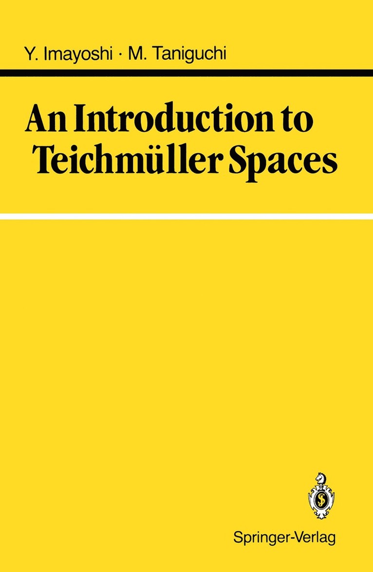 An Introduction to Teichmller Spaces 1