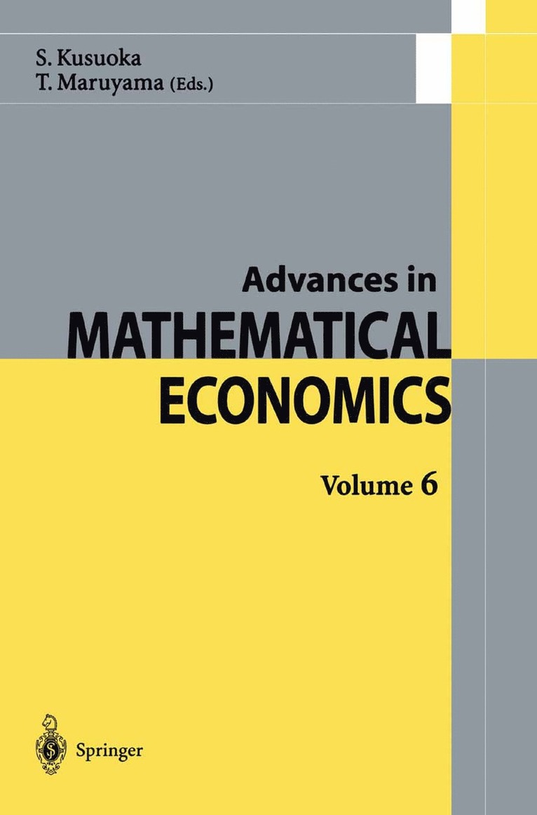 Advances in Mathematical Economics 1