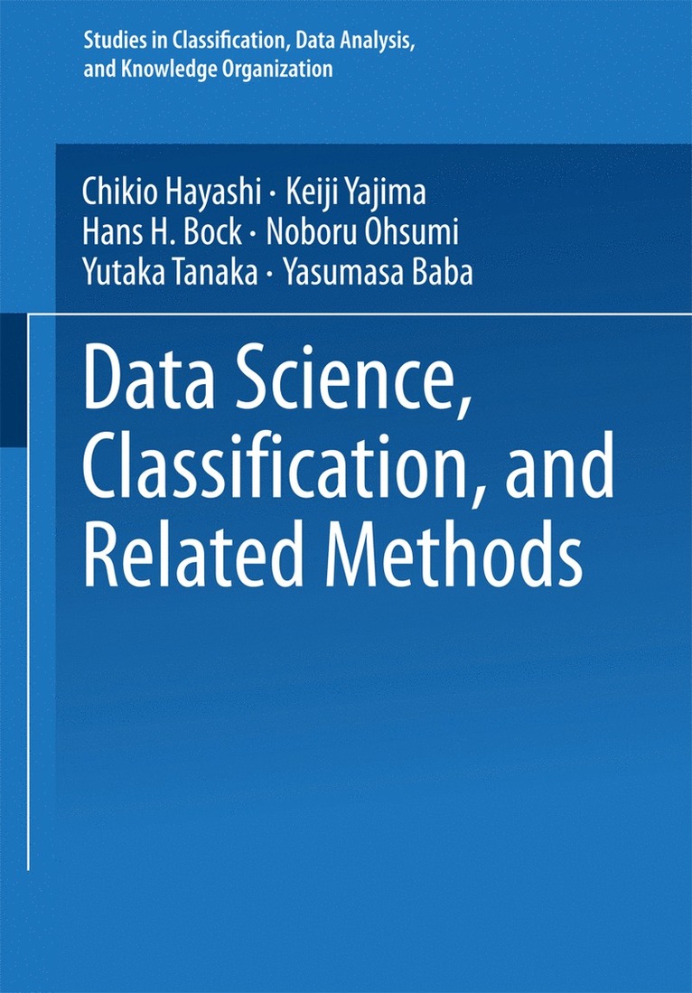 Data Science, Classification, and Related Methods 1