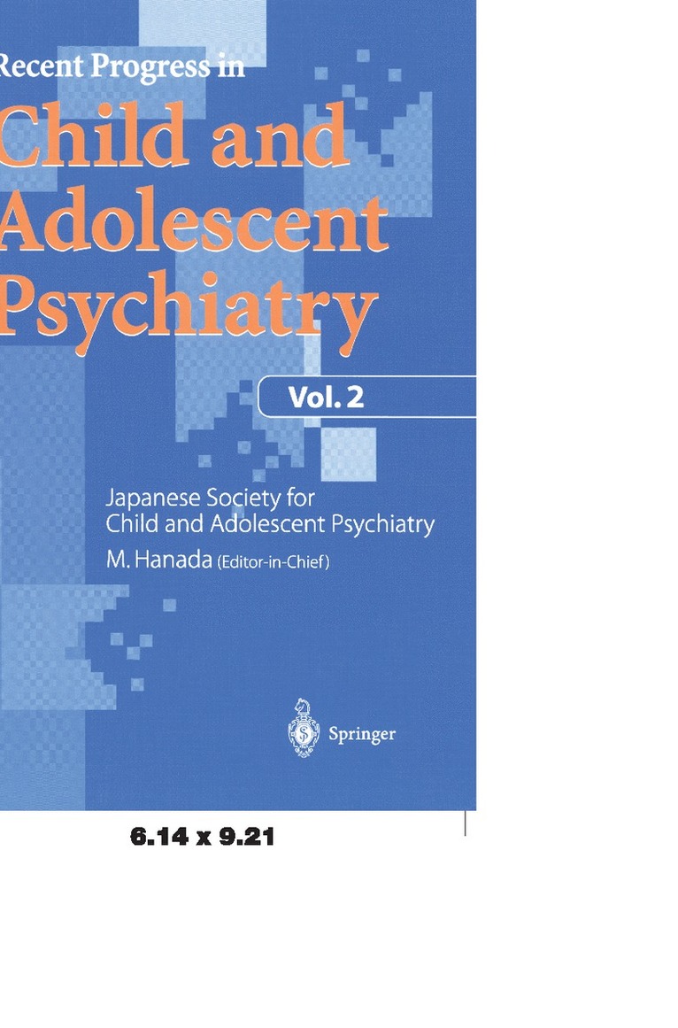 Masanori Hanada - Recent Progress in Child and Adolescent Psychiatry, Vol.2, Häftad