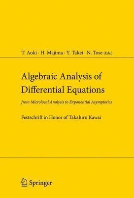 Algebraic Analysis of Differential Equations 1