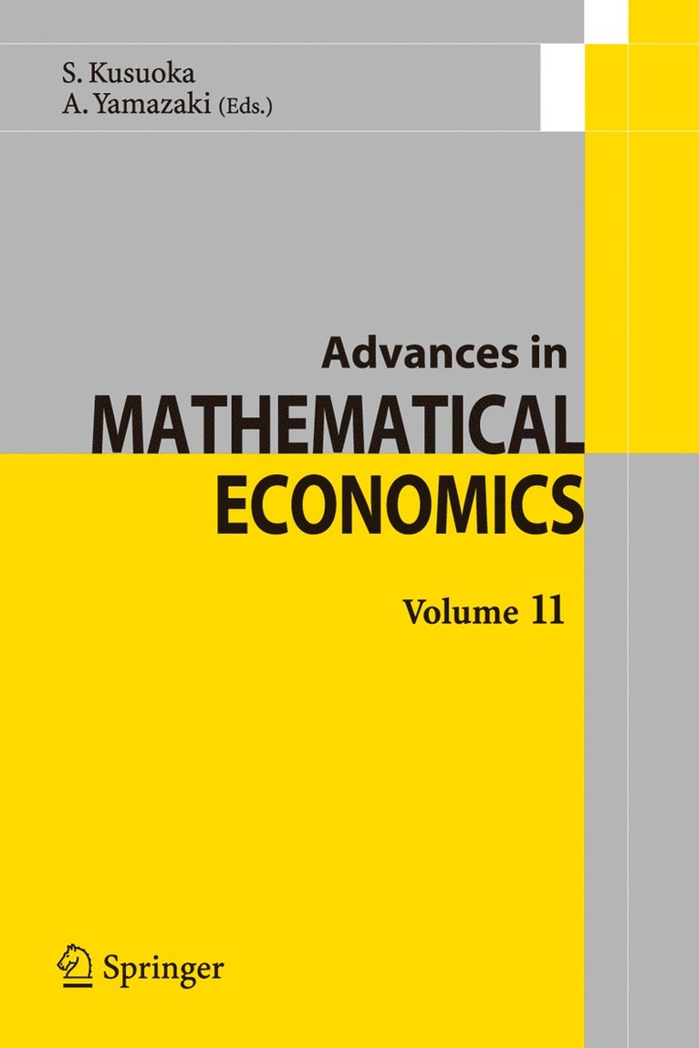 Advances in Mathematical Economics Volume 11 1