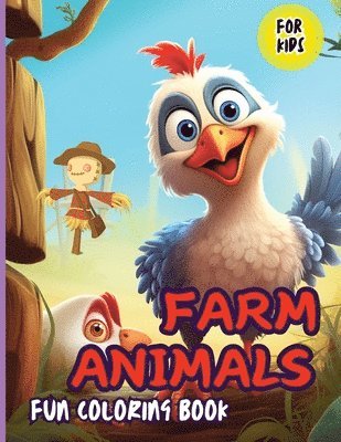 Farm Animals Fun Coloring Book For Kids 1