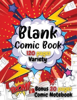 Kids Play Comics - Blank Comic Book For Kids, Häftad