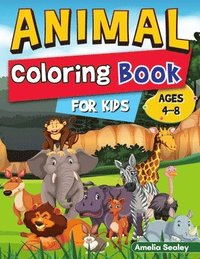 bokomslag Easy and Fun Animal Designs Coloring Book for Kids