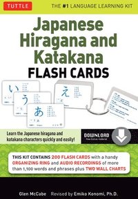 bokomslag Learning Japanese Hiragana and Katakana Flash Cards Kit