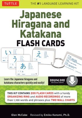bokomslag Japanese Hiragana and Katakana Flash Cards Kit