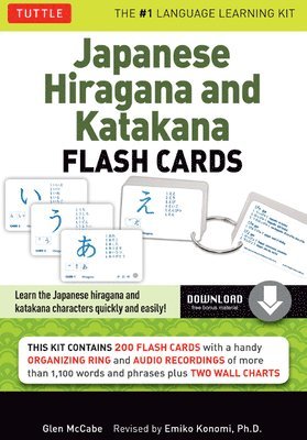 bokomslag Japanese Hiragana and Katakana Flash Cards Kit