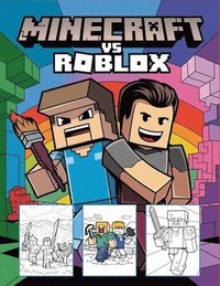 bokomslag Minecraft vs Roblox Coloring Book