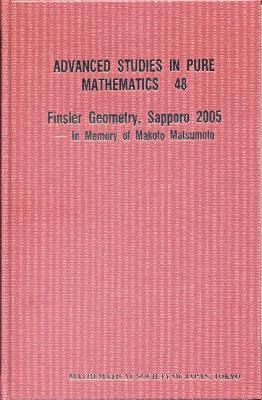 bokomslag Finsler Geometry, Sapporo 2005