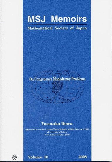 Yasutaka Ihara - ON CONGRUENCE MONODROMY PROBLEMS, Häftad