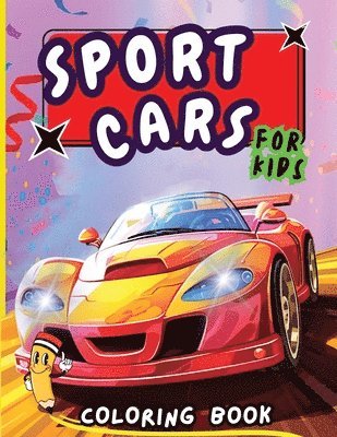 bokomslag Sport Cars Coloring Book for Kids