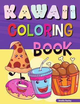 bokomslag Kawaii Food Coloring Book for Kids