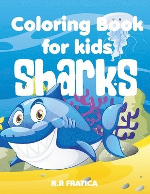 bokomslag Sharks coloring book for kids