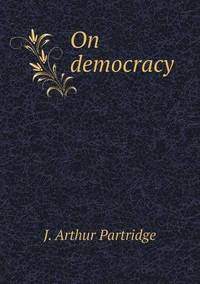 bokomslag On democracy