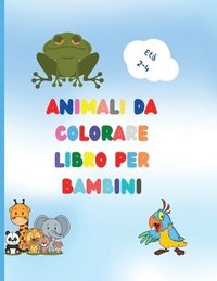 bokomslag Libro da colorare di animali per bambini