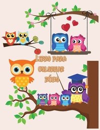 bokomslag Libro para colorear búho