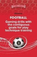 Football. Gaming drills with the contiguous goals for play technique training.