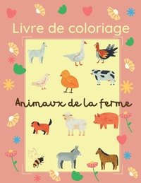 bokomslag Livre de coloriage Animaux de la ferme