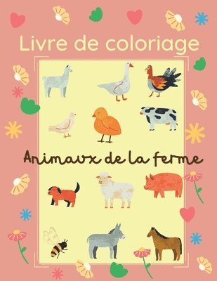 bokomslag Livre de coloriage Animaux de la ferme