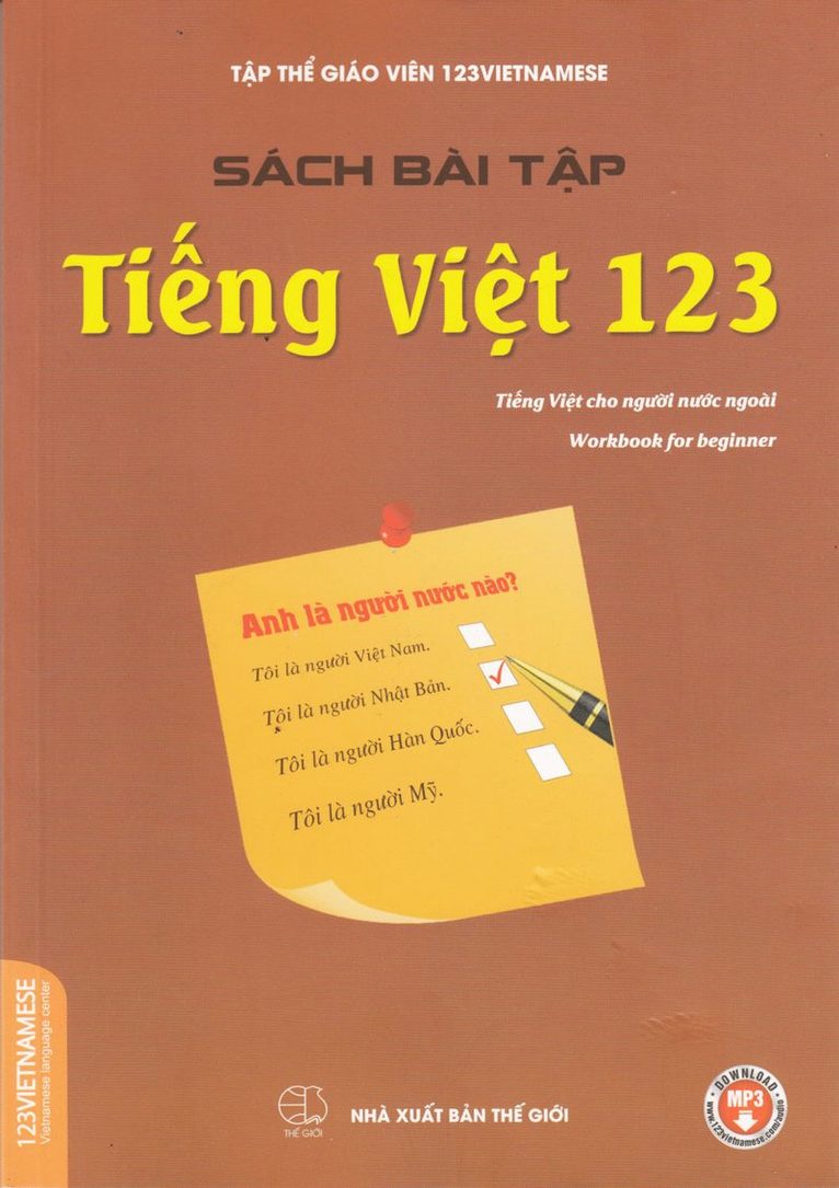 Vietnamese 1-2-3: Workbook for Beginners 1