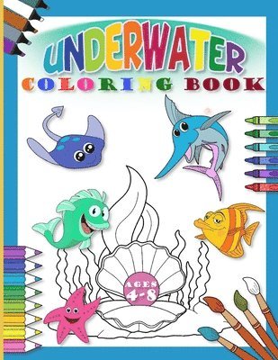 bokomslag Underwater Coloring Book